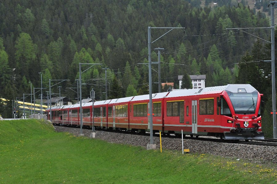 RhB Glacier Express, Allegra Triebwagen und andere (43)